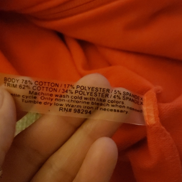 Onque Casuals Woman’s Vest Orange Red Vest Zipper Tab Pockets Sport Coll… - Picture 5 of 5